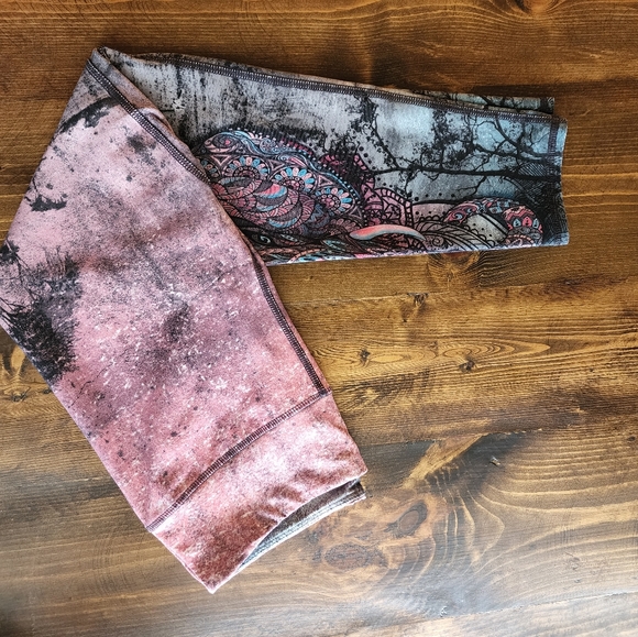 Evolution and Creation Yoga Leggings- Beautiful Elephant Design - Picture 5 of 8